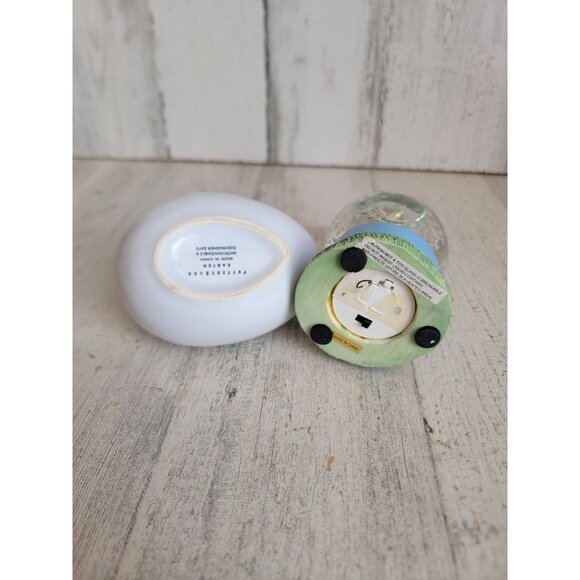 Easter Bunny trinket container snow globe spring set decor chick - Picture 6 of 6